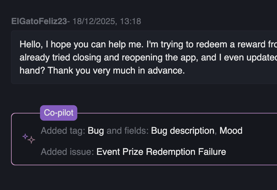 Support Workspace Co-pilot preview