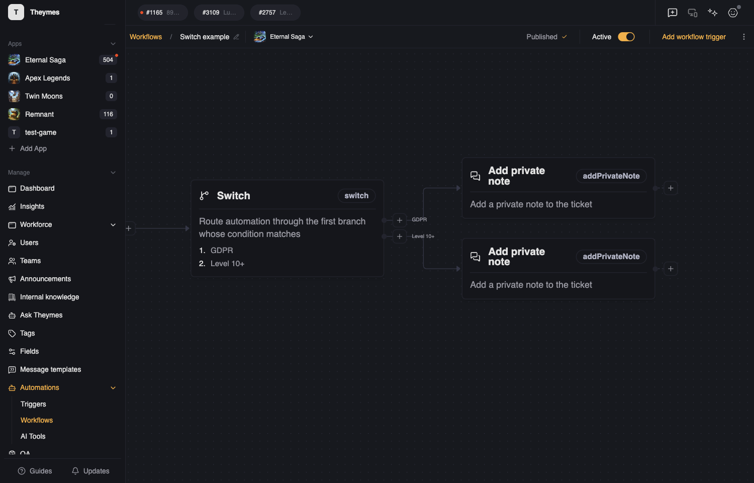 Workflows & Triggers